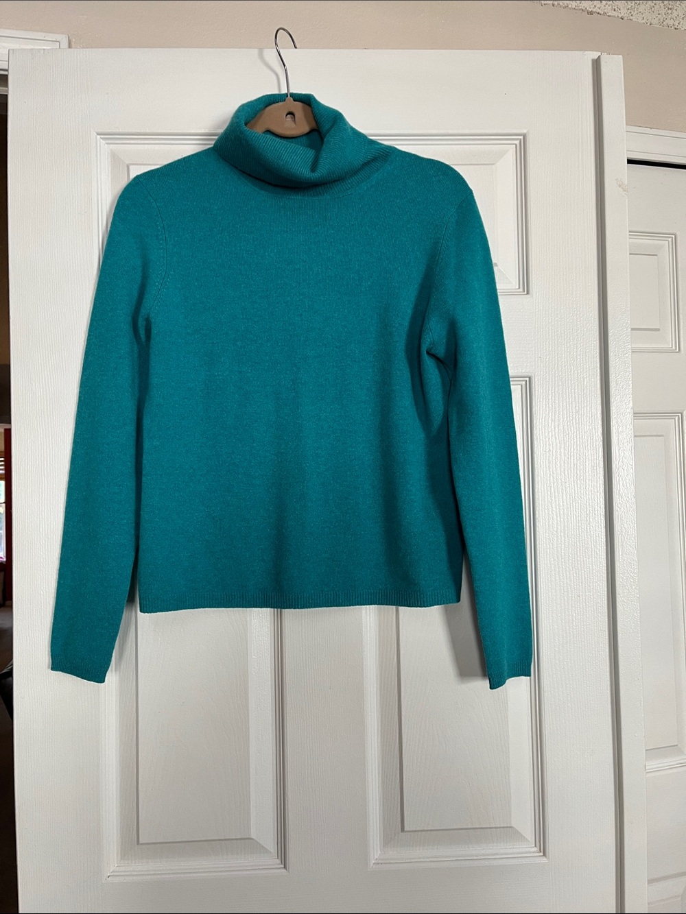 Valerie Stevens 2-Ply 100% Cashmere Turtleneck Sweater size M